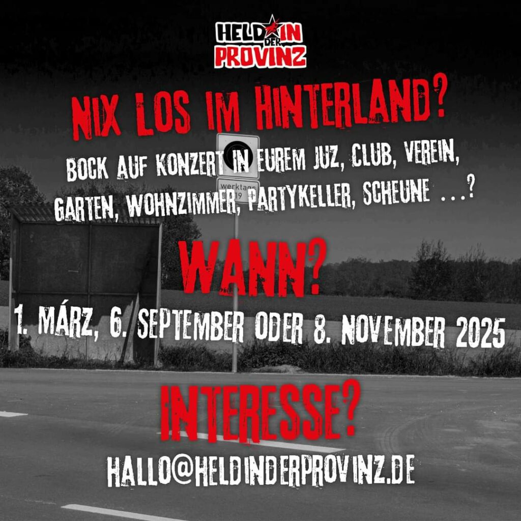 Interesse ein Konzert zu veranstalten?