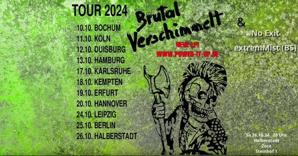 Brutal Verschimmelt Tour im Oktober 2024