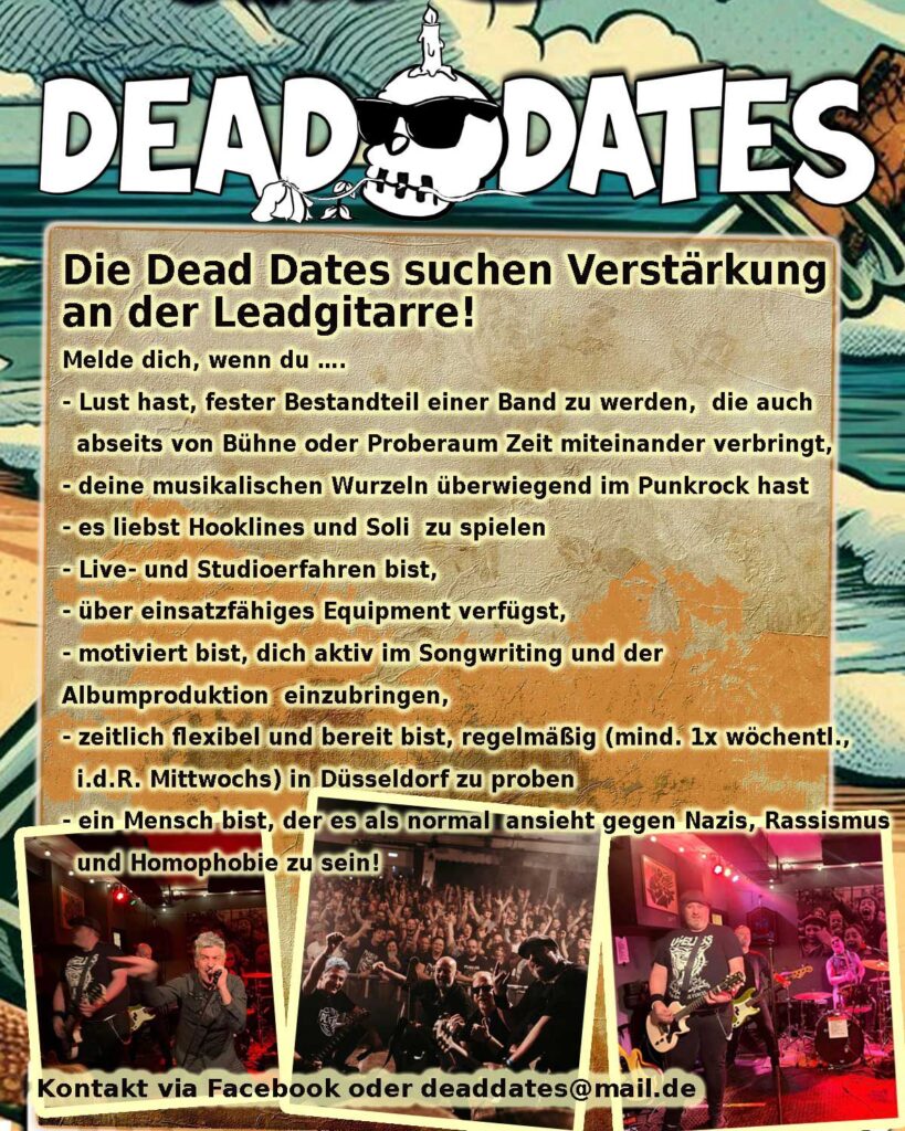 WANTED: Leadgitarrist*in