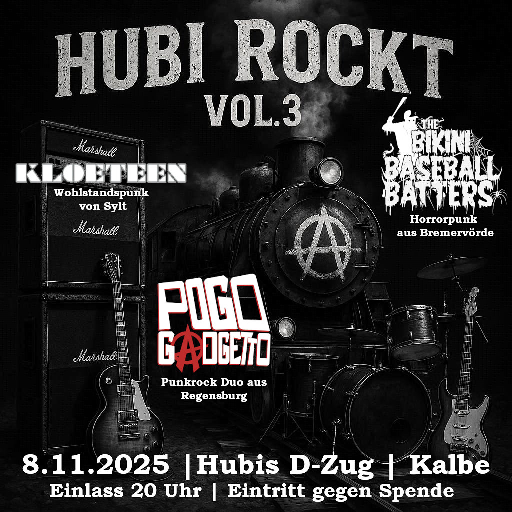 Hubi Rockt Vol. 3 – 8.11.25 in Kalbe